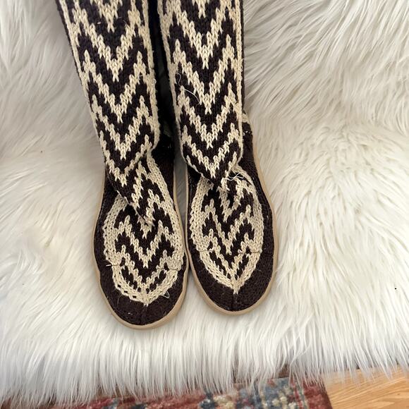 Gypsyz Kitted Over The Knee Sweater Sock Boots Sz 8 - Picture 3 of 7